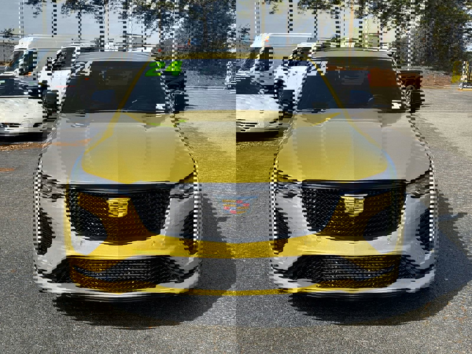 Used 2024 Cadillac CT4 V w/ LPO, ONYX Package image 3