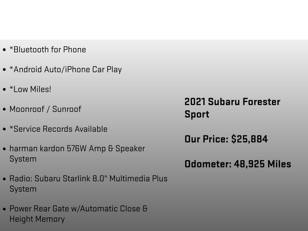 Used 2021 Subaru Forester Sport AWD/4WD image 12