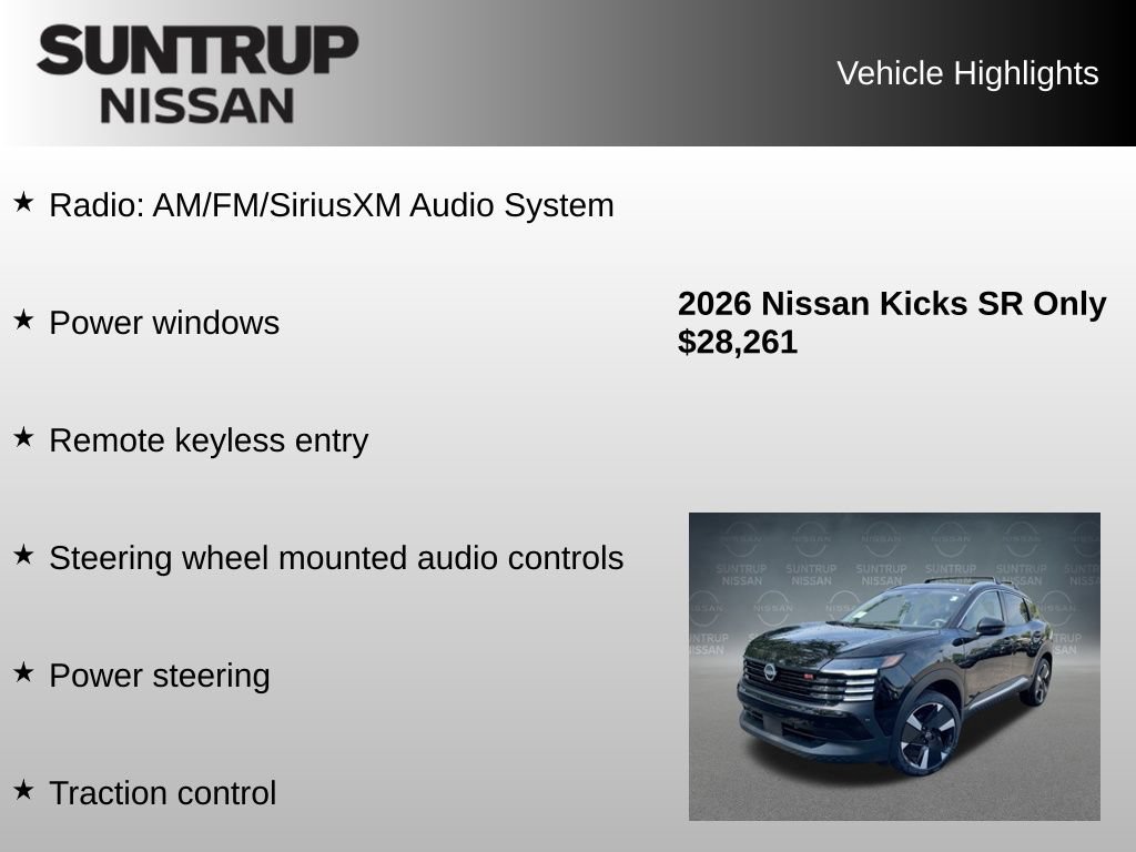 Used 2026 Nissan Kicks SR w/ Cold Weather Package AWD/4WD image 8