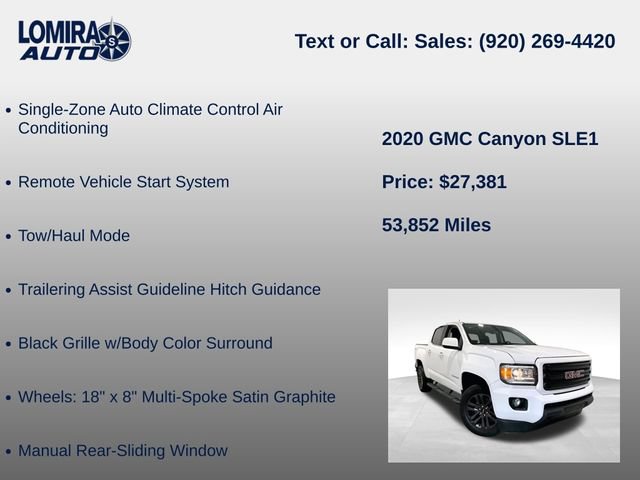 Used 2020 GMC Canyon SLE w/ Elevation Edition AWD/4WD image 27