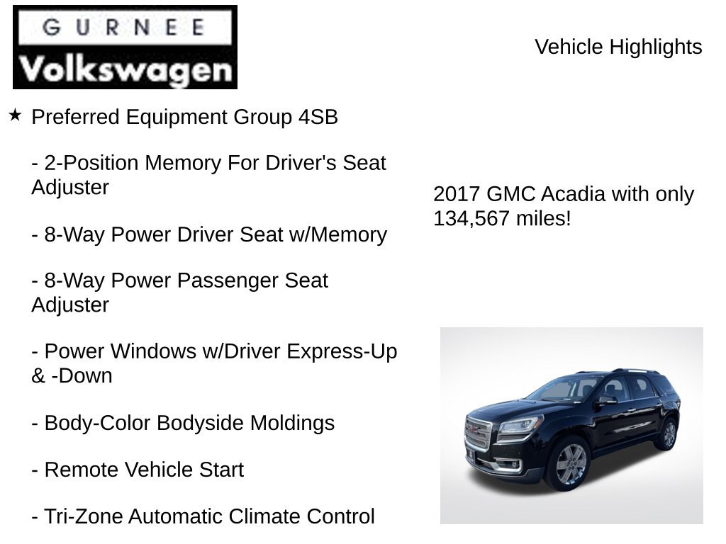 Used 2017 GMC Acadia Limited SLT AWD/4WD image 8