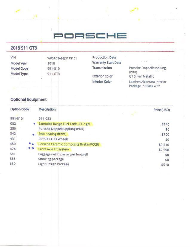 Used 2018 Porsche 911 GT3 image 20