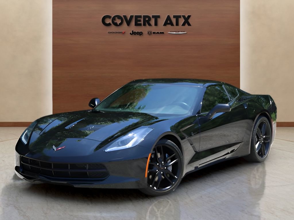 Used 2019 Chevrolet Corvette Stingray Coupe w/ Carbon Flash Badge Package RWD image 1