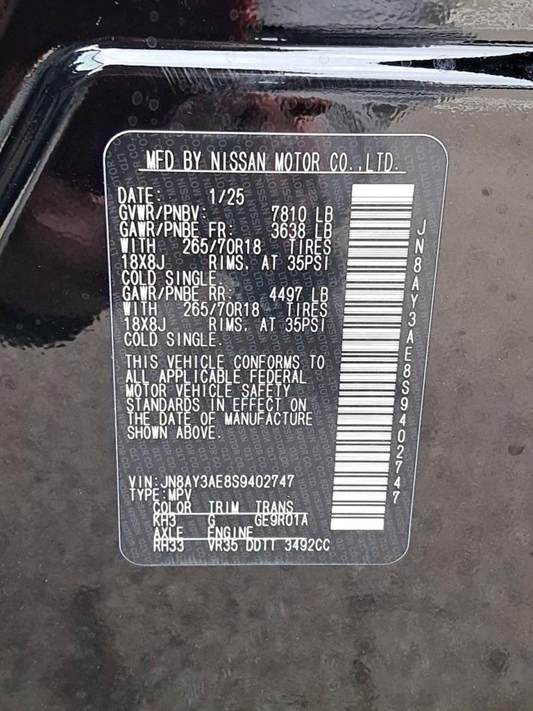 New 2025 Nissan Armada SV image 31