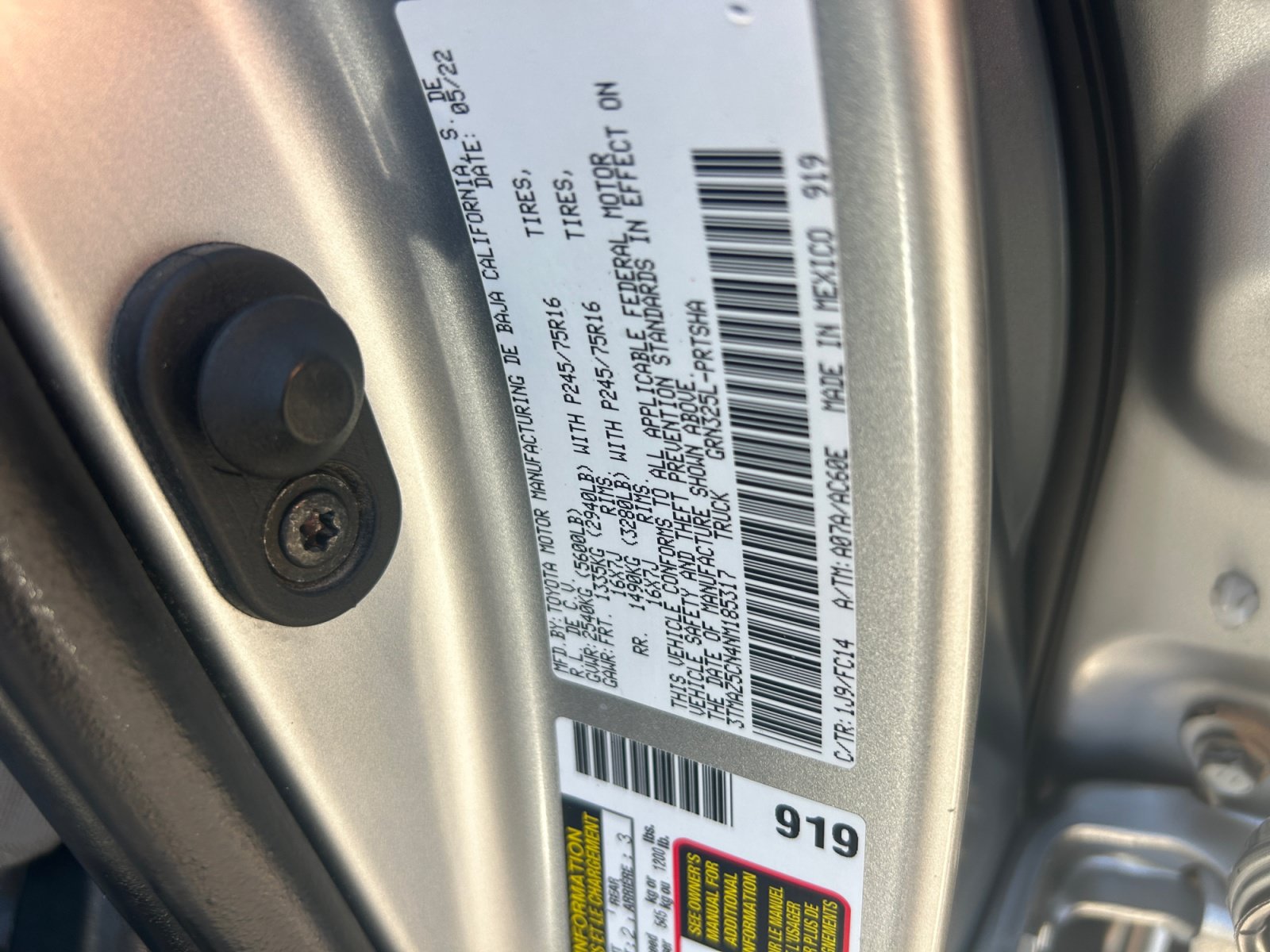 Used 2022 Toyota Tacoma SR5 RWD image 24