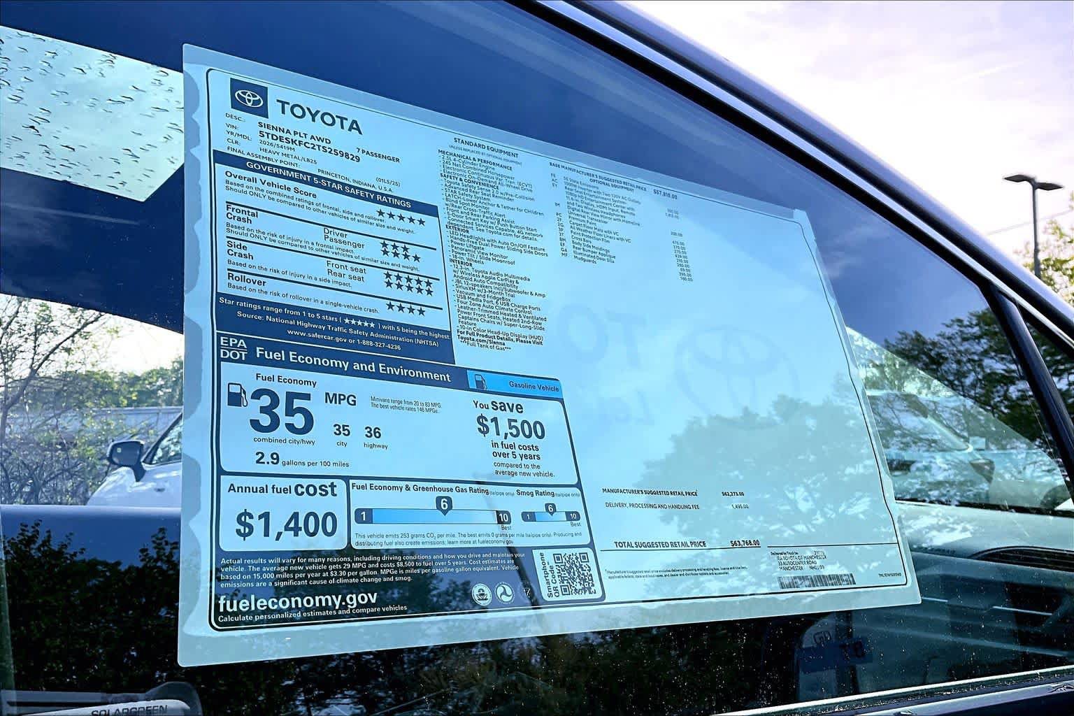 New 2026 Toyota Sienna Platinum AWD/4WD image 19