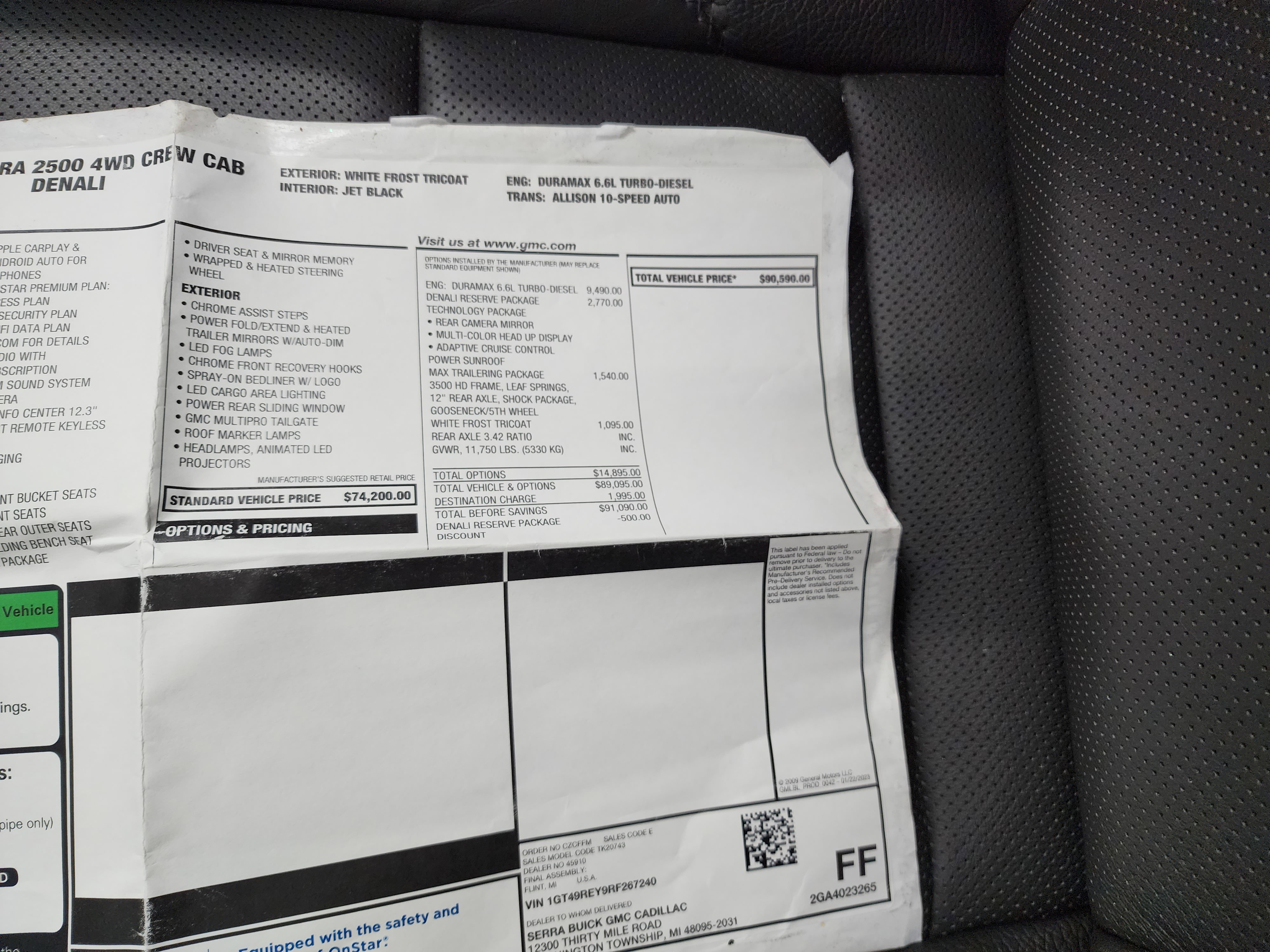 Used 2024 GMC Sierra 2500 Denali w/ Denali Reserve Package image 62