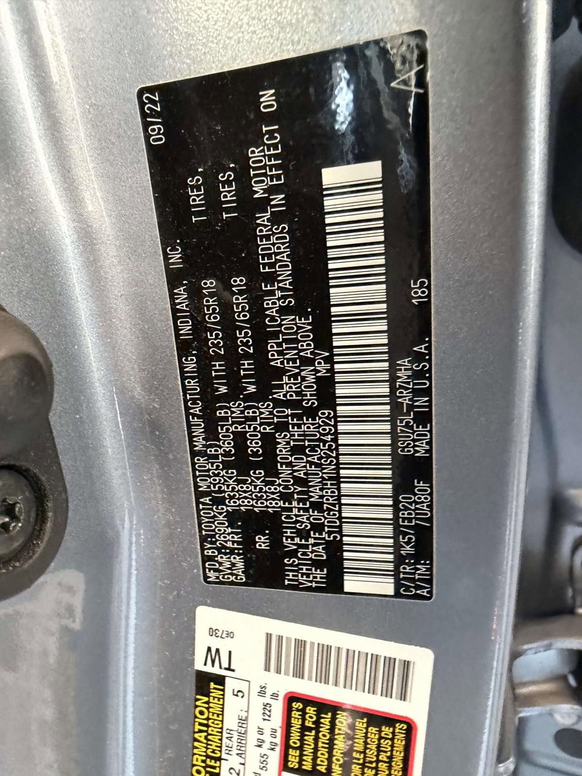 Used 2022 Toyota Highlander XLE image 21