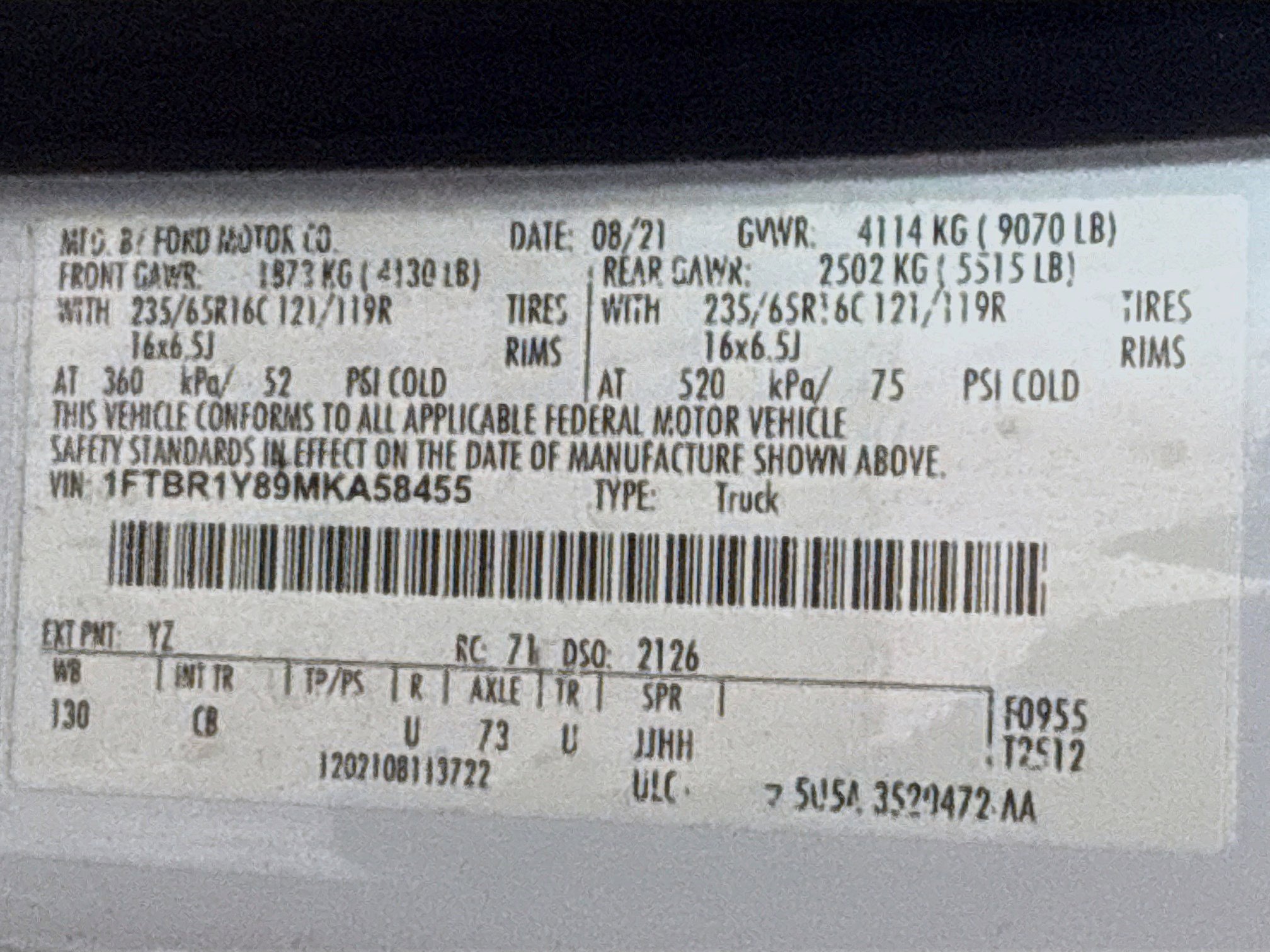 Used 2021 Ford Transit 250 Low Roof w/ Exterior Upgrade Package RWD image 37