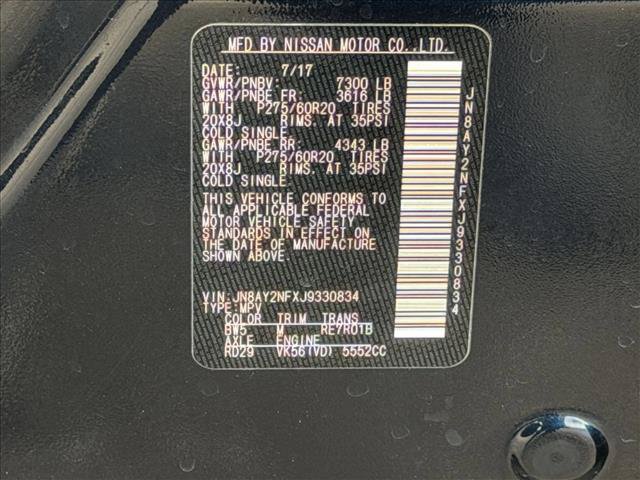 Used 2018 Nissan Armada Platinum w/ Captain Seat Package RWD image 27
