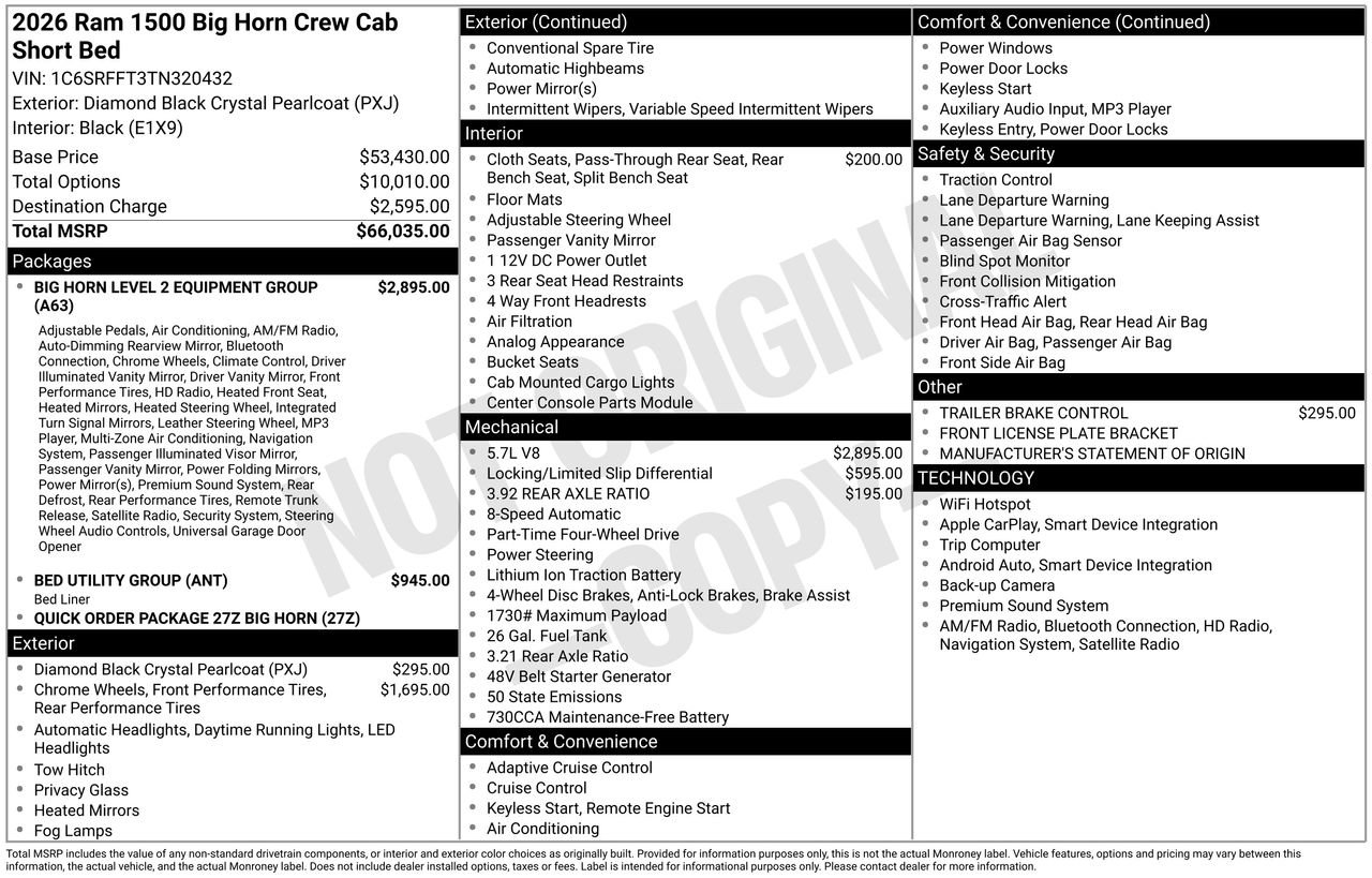 New 2026 RAM 1500 Big Horn image 28
