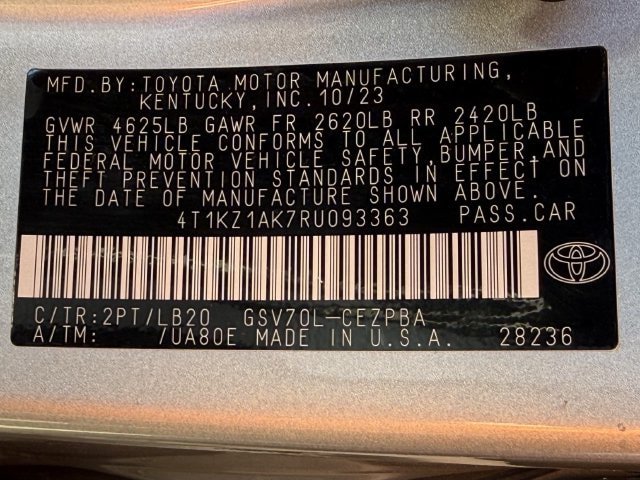 Used 2024 Toyota Camry XSE w/ Navigation Package FWD image 30