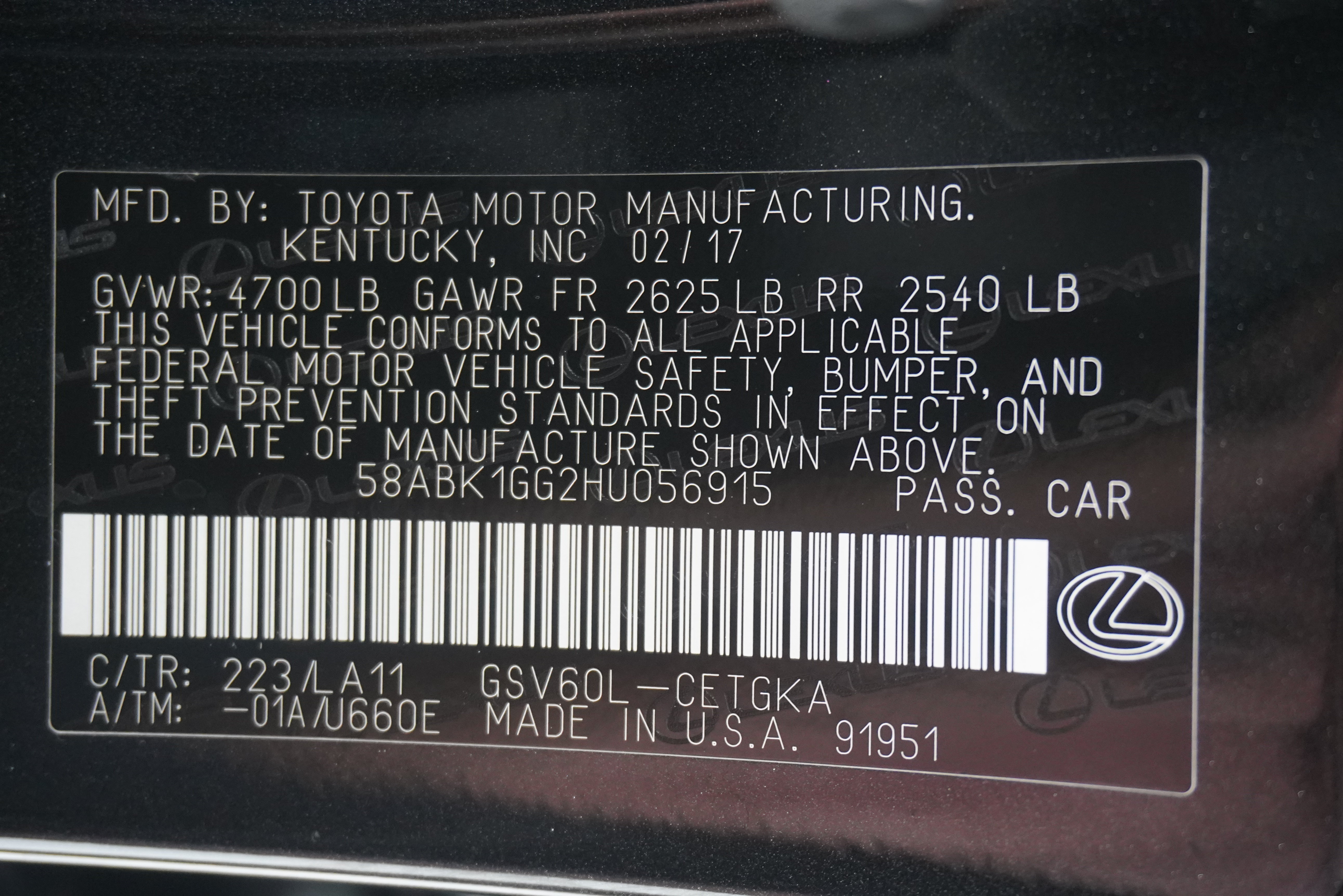 Used 2017 Lexus ES 350 w/ Premium Package FWD image 36