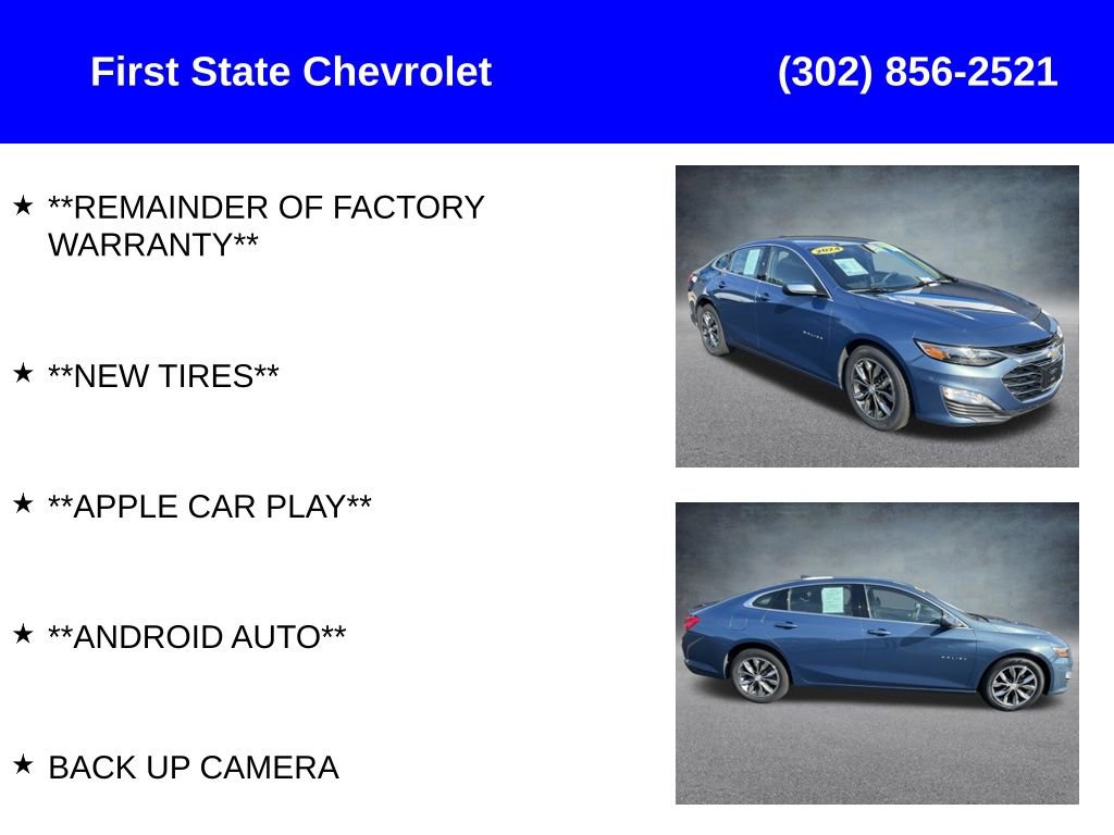 Used 2024 Chevrolet Malibu LT FWD image 2