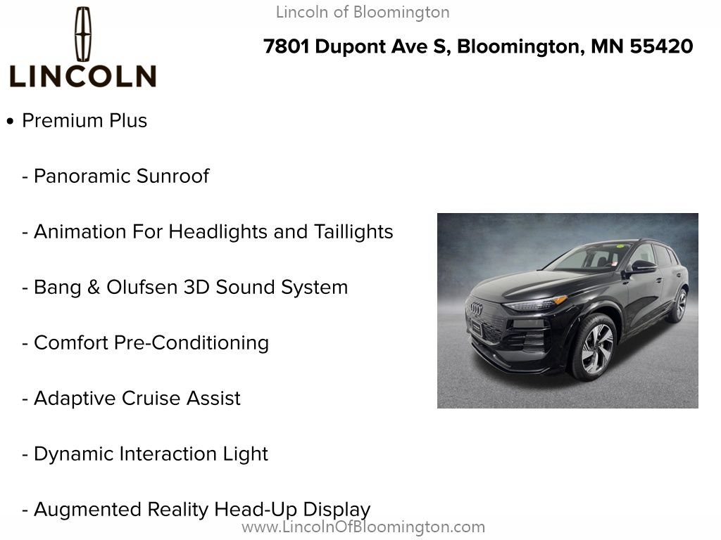 Used 2025 Audi Q6 e-tron Premium Plus w/ Premium Plus AWD/4WD image 9