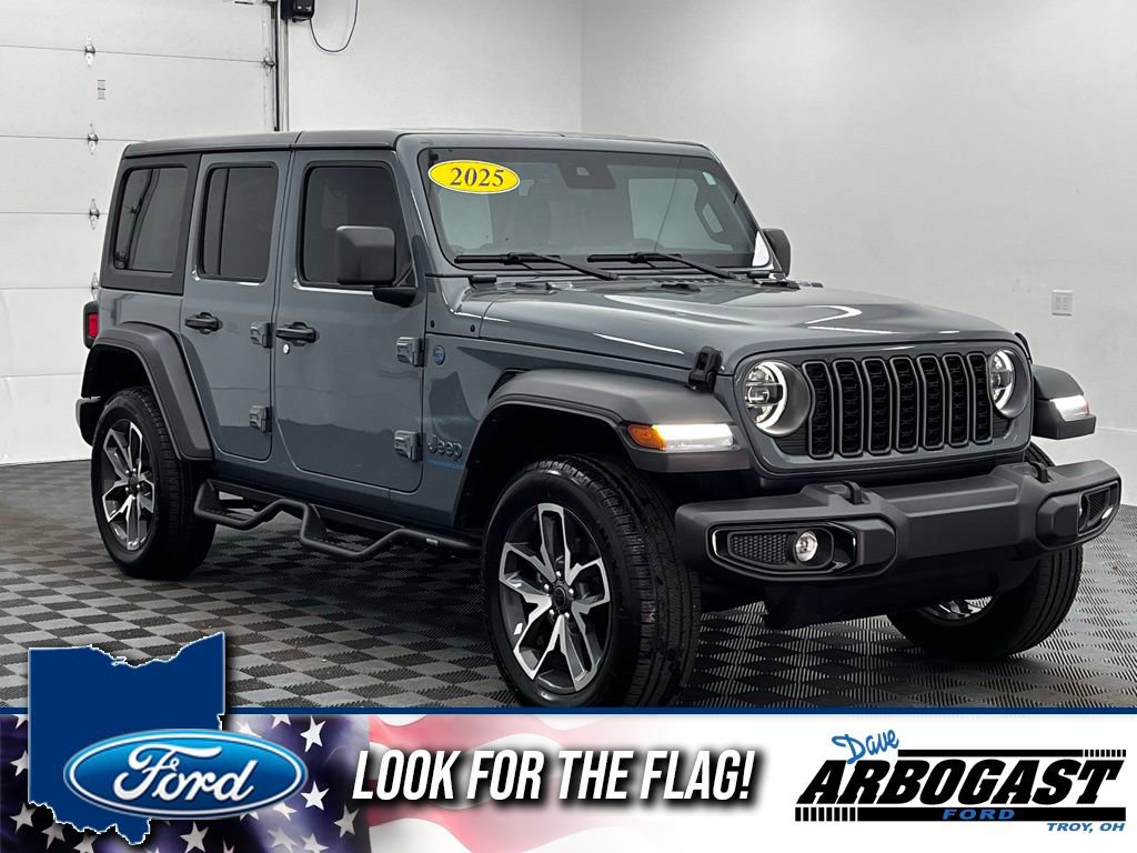 Used 2025 Jeep Wrangler Unlimited Sport S 4xe w/ LED Headlamp & Fog Lamp Group AWD/4WD image 1
