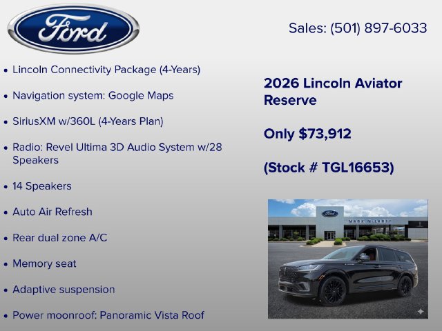 New 2026 Lincoln Aviator Reserve AWD/4WD image 18