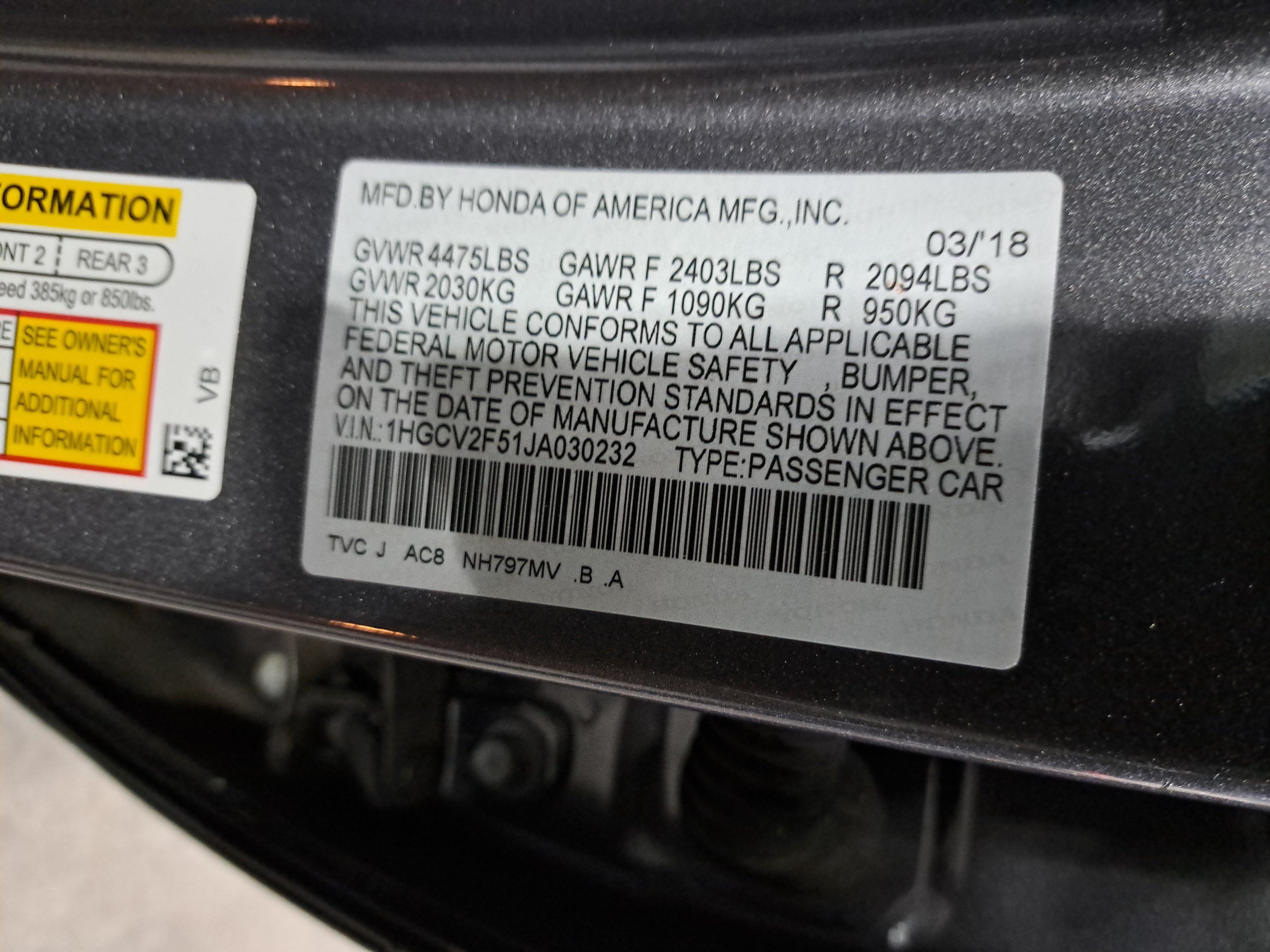 Used 2018 Honda Accord EX-L image 36