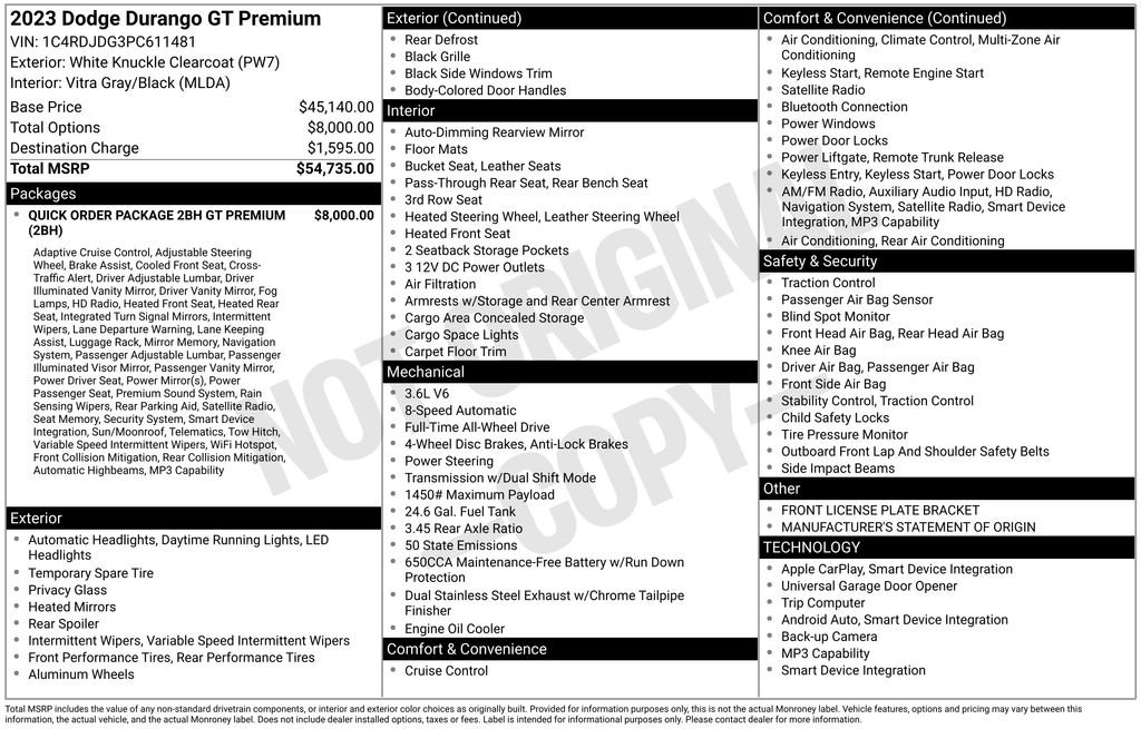 Used 2023 Dodge Durango GT AWD/4WD image 5