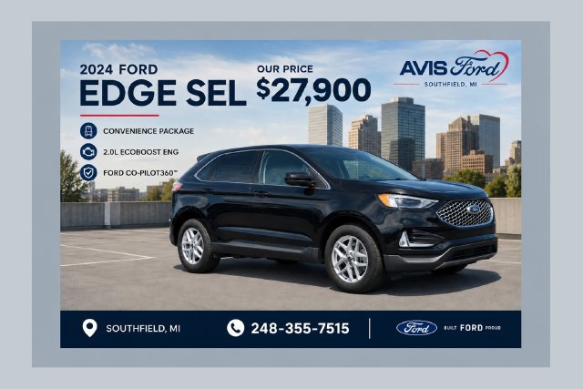 Certified 2024 Ford Edge SEL w/ Convenience Package AWD/4WD image 1