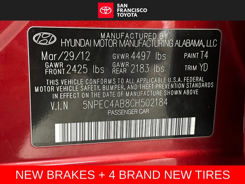 Used 2012 Hyundai Sonata Limited w/ Navigation Pkg FWD image 42