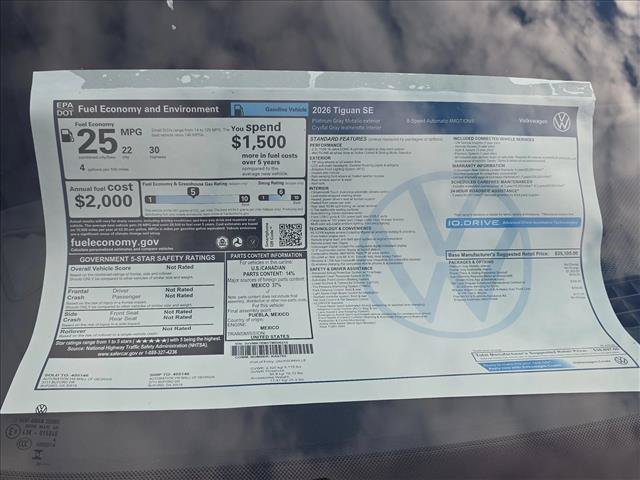 Used 2026 Volkswagen Tiguan SE AWD/4WD image 18