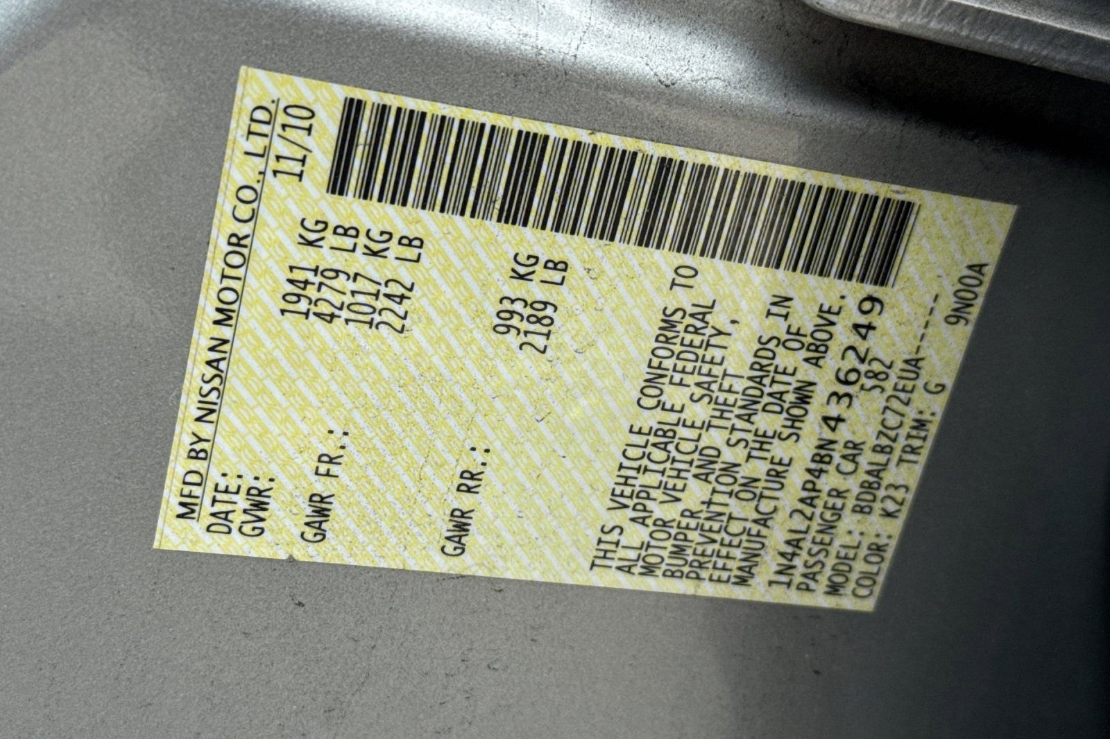 Used 2011 Nissan Altima 2.5 S FWD image 11