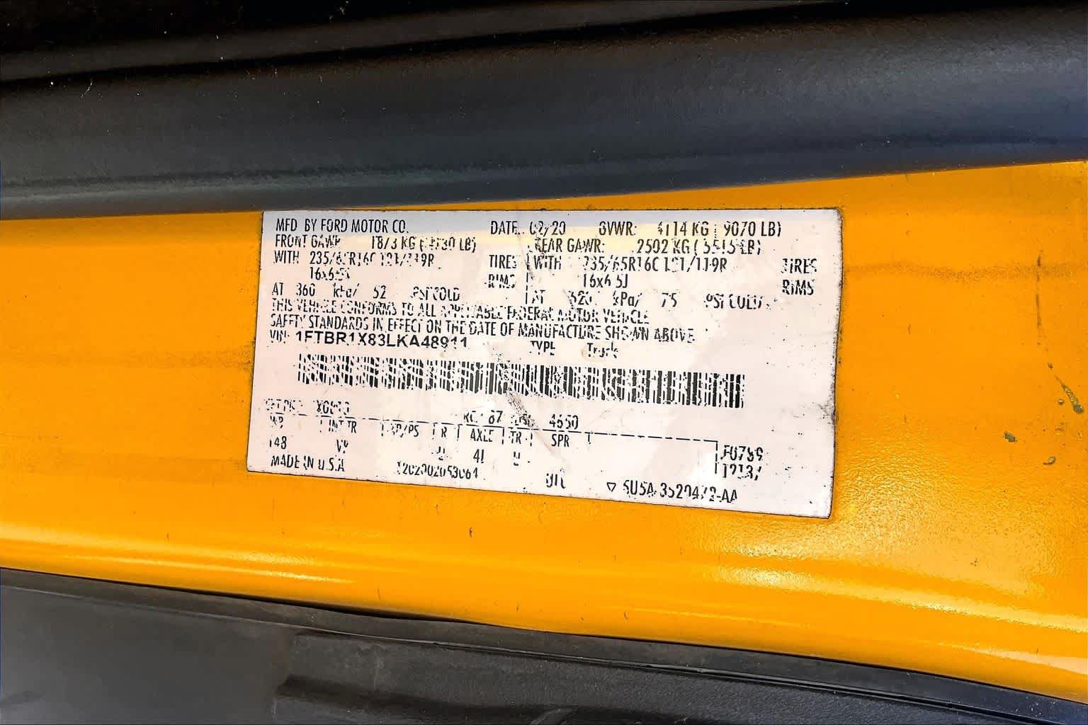 Used 2020 Ford Transit 250 148 High Roof w/ Load Area Protection Package RWD image 39