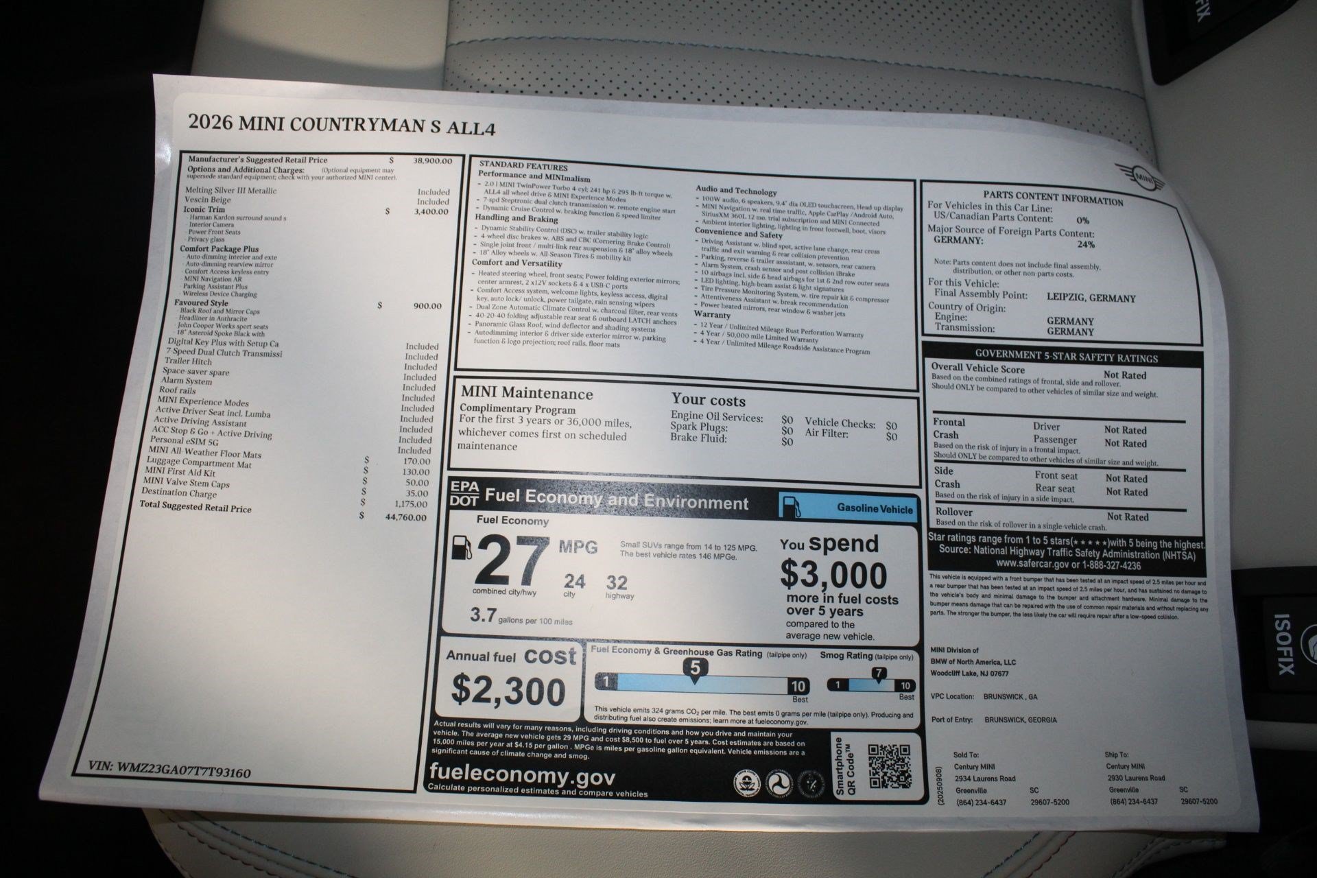 Used 2026 MINI Cooper Countryman S AWD/4WD image 22
