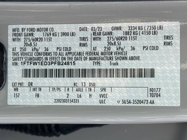 Certified 2023 Ford F150 XLT w/ Equipment Group 302A High AWD/4WD image 40