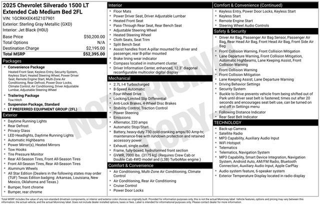 Used 2025 Chevrolet Silverado 1500 LT AWD/4WD image 29