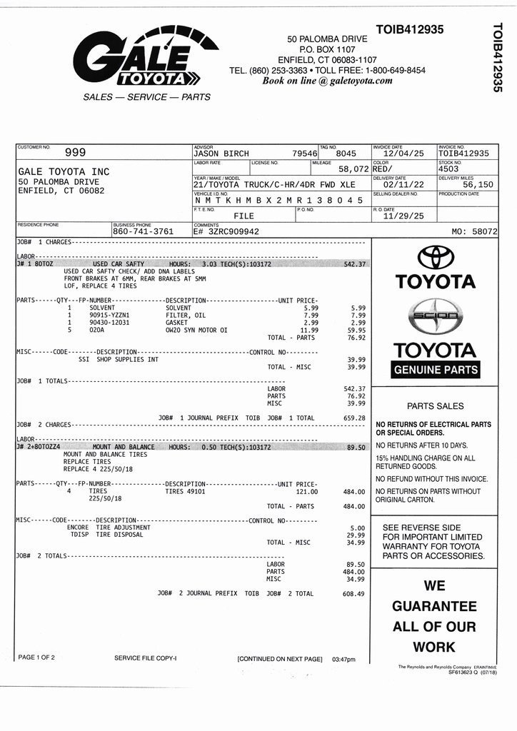 Used 2021 Toyota C-HR XLE image 9
