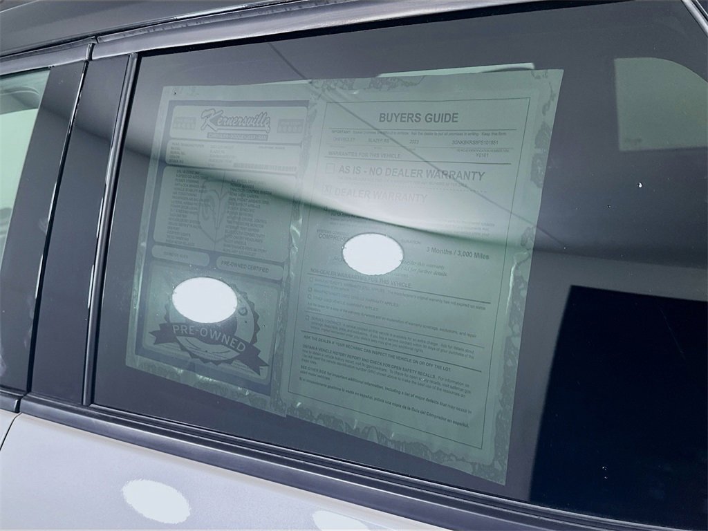 Used 2023 Chevrolet Blazer RS w/ Driver Confidence II Package image 36