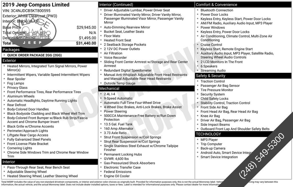 Used 2019 Jeep Compass Limited image 20