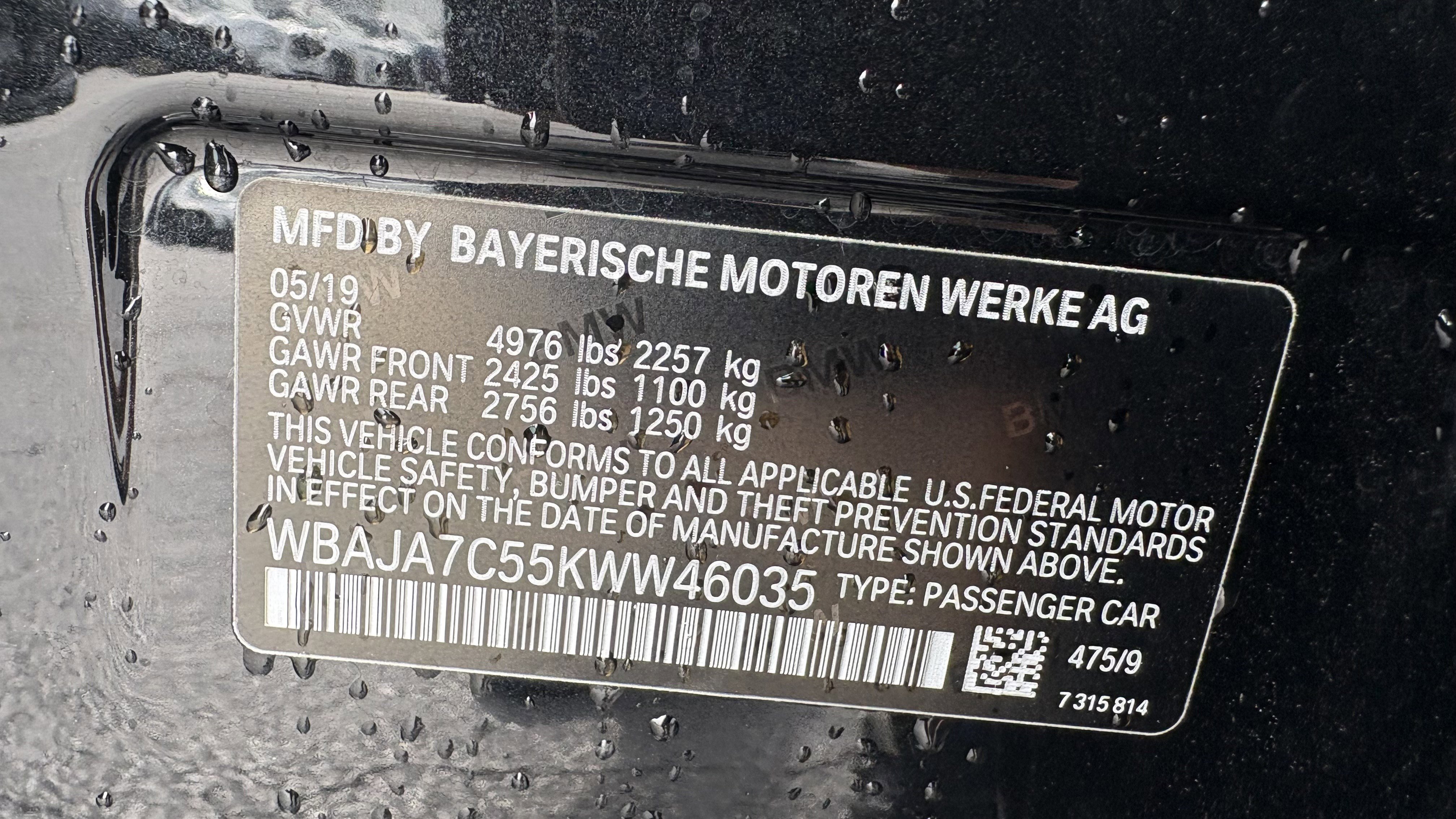 Used 2019 BMW 530i xDrive w/ M Sport Package AWD/4WD image 16