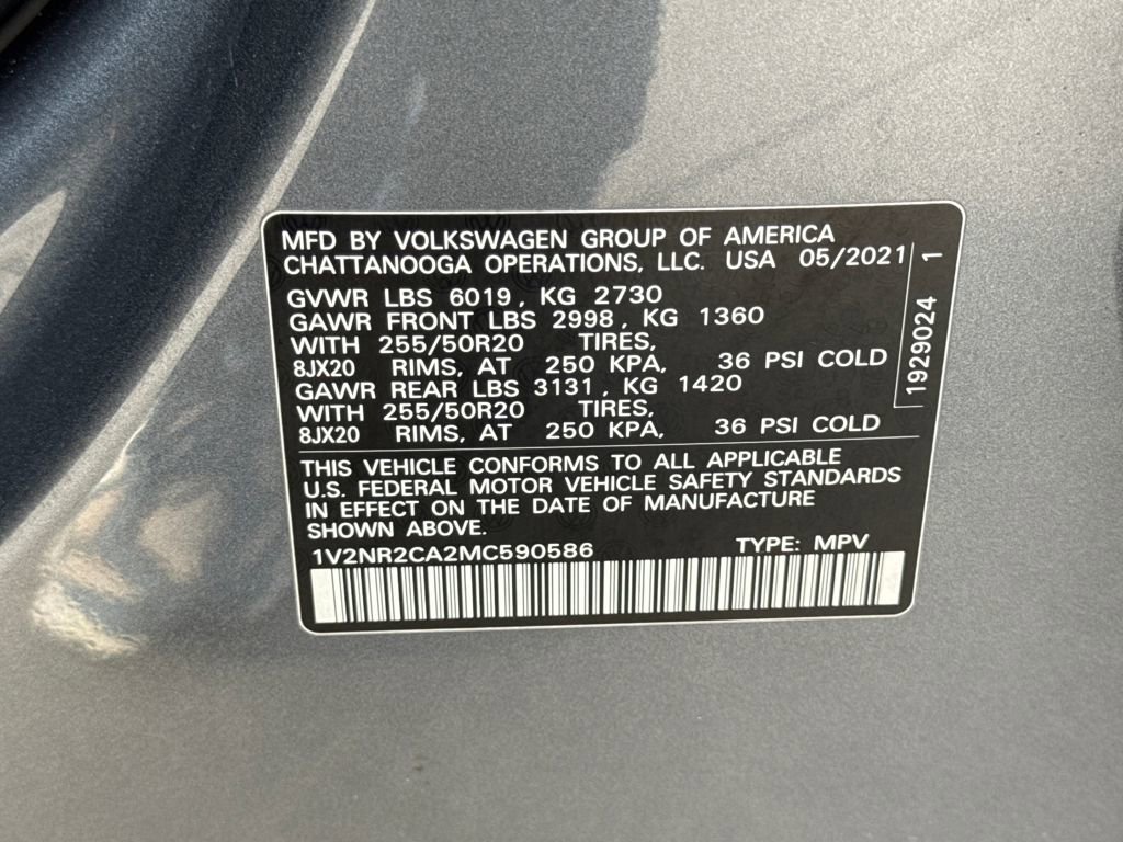 Used 2021 Volkswagen Atlas SE image 30