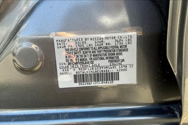 New 2025 Nissan Versa SR w/ Trunk Package image 14