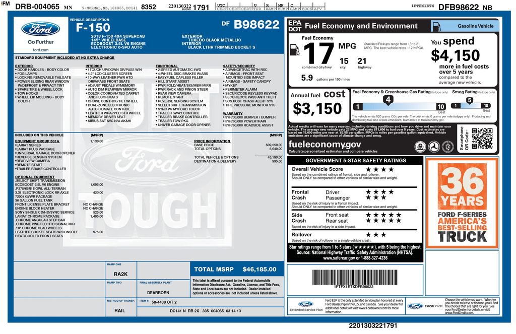 Used 2013 Ford F150 Lariat w/ Lariat Chrome Pkg AWD/4WD image 5