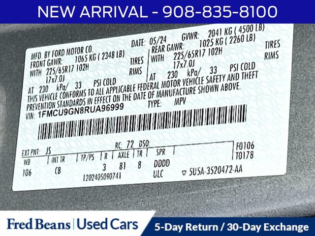 Certified 2024 Ford Escape Active AWD/4WD image 14