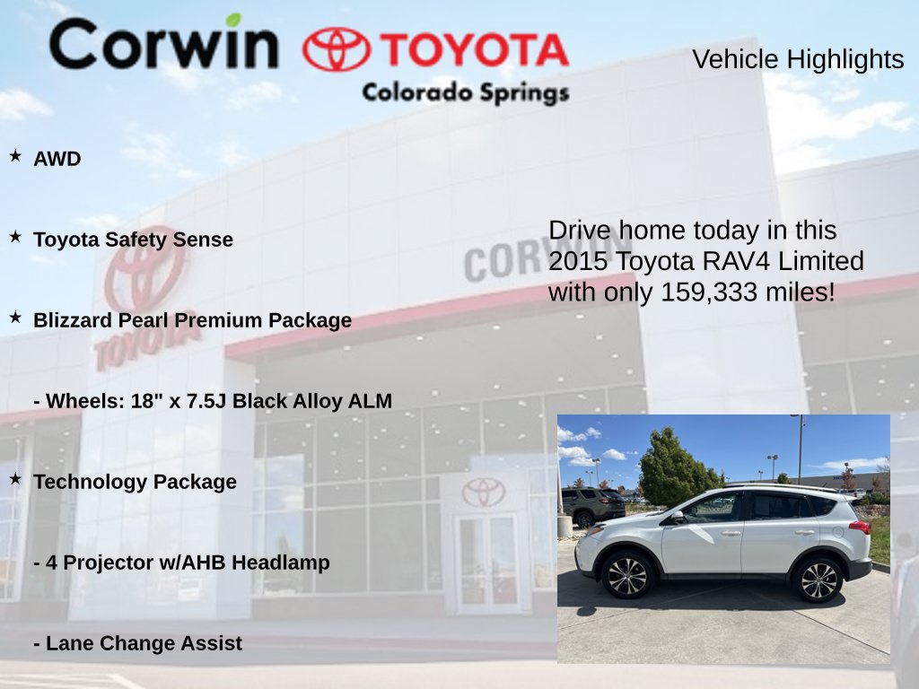 Used 2015 Toyota RAV4 Limited w/ Technology Package AWD/4WD image 7