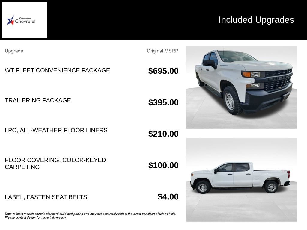 Used 2020 Chevrolet Silverado 1500 W/T w/ WT Fleet Convenience Package image 13