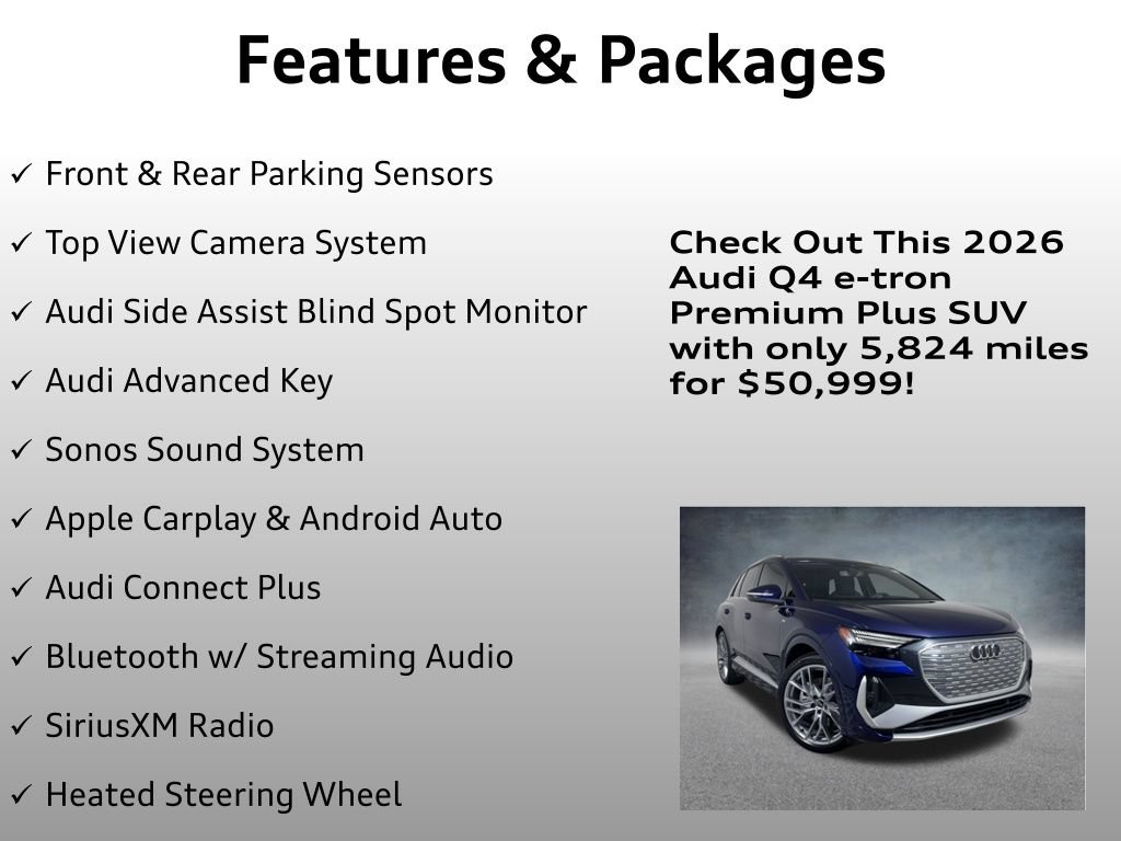Used 2026 Audi Q4 e-tron Premium Plus w/ Premium Plus AWD/4WD image 8