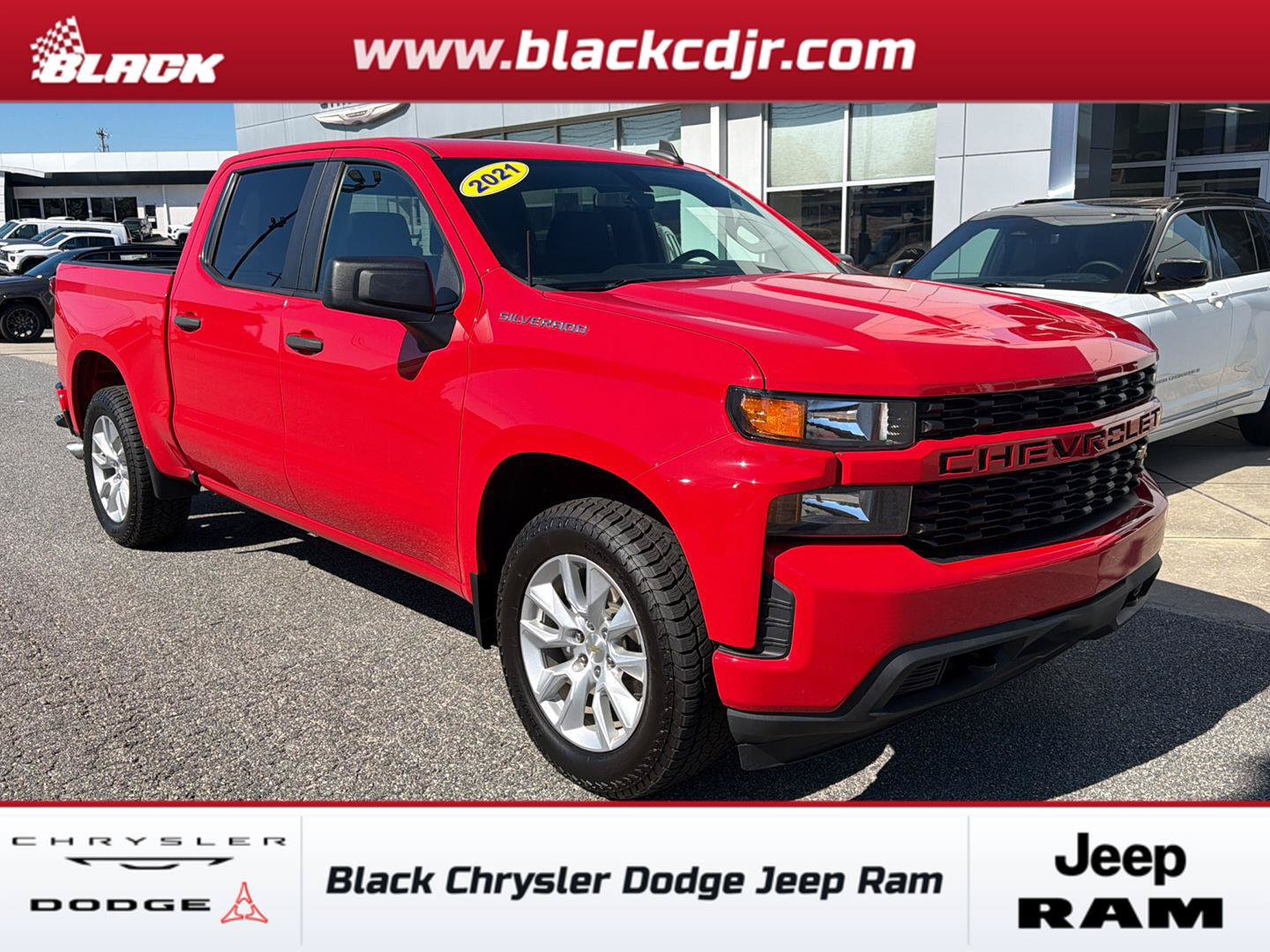 Used 2021 Chevrolet Silverado 1500 Custom RWD image 1