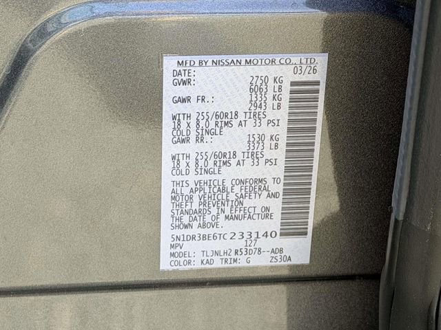 New 2026 Nissan Pathfinder SV w/ SV Premium Package AWD/4WD image 25