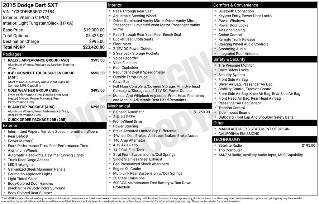 Used 2015 Dodge Dart SXT image 6