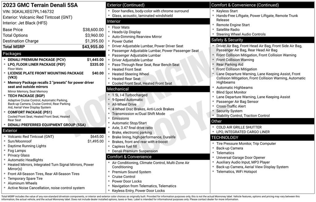 Used 2023 GMC Terrain Denali w/ Denali Premium Package image 5