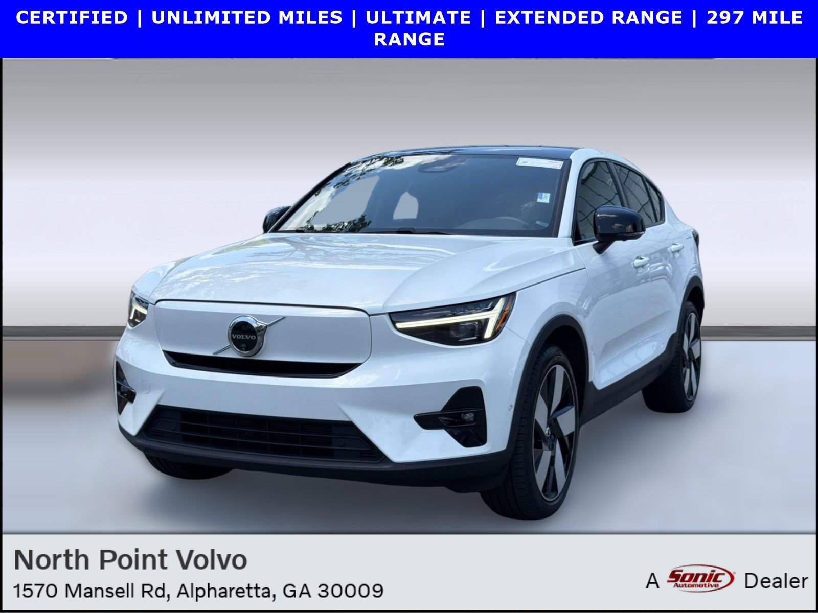 Certified 2024 Volvo C40 P8 Recharge Ultimate w/ Protection Package Premier
