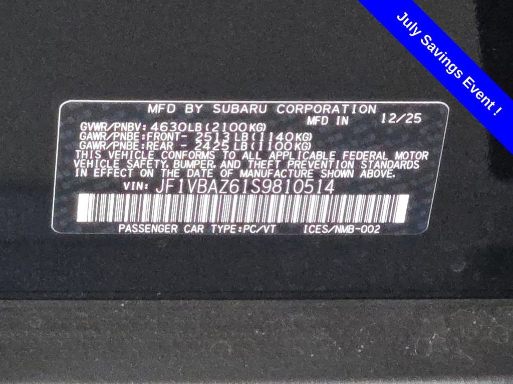 New 2025 Subaru WRX tS w/ Popular Package #1A AWD/4WD image 22