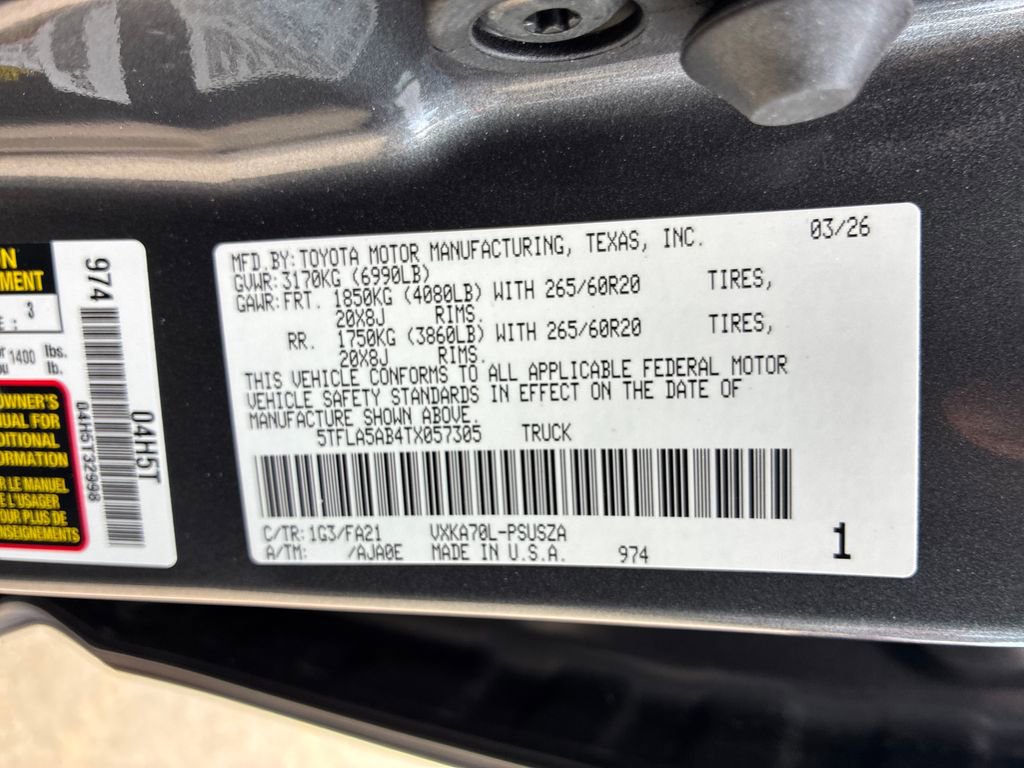 New 2026 Toyota Tundra SR5 image 52