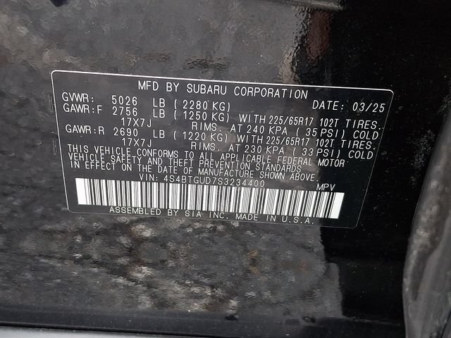 Certified 2025 Subaru Outback Wilderness AWD/4WD image 55